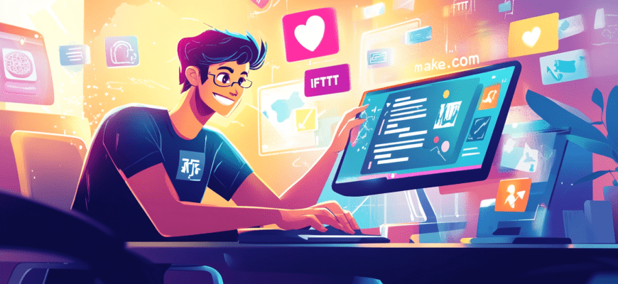 Автоматизация социальных сетей: Переходите на новый уровень с IFTTT и make.com!