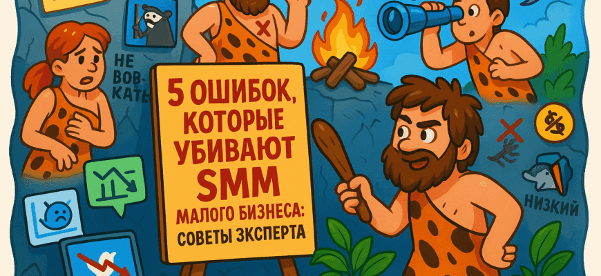 5 смертельных SMM-ошибок для малого бизнеса, от которых ваш аккаунт может умереть мгновенно!