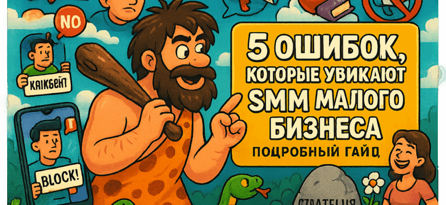 5 разрушительных ошибок в SMM, которые уносят малый бизнес в бездну: как искусственный интеллект спасет вашу стратегию