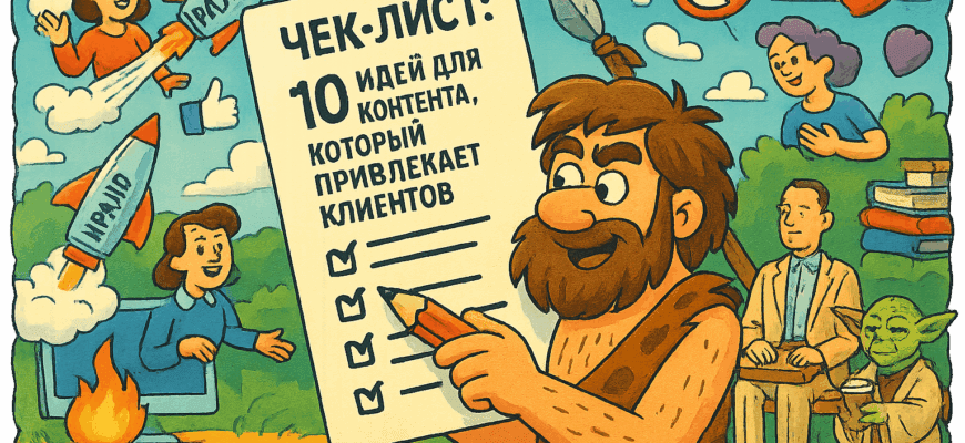 Чек-лист: 10 безумных идей контента с искусственным интеллектом, которые взорвут ваш маркетинг