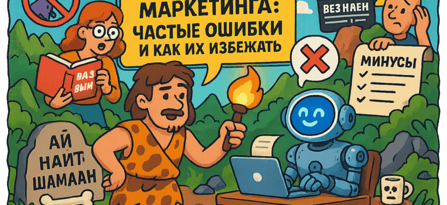 ИИ в контент-маркетинге: 5 распространенных ошибок, которые уничтожают ваши результаты и как их избежать