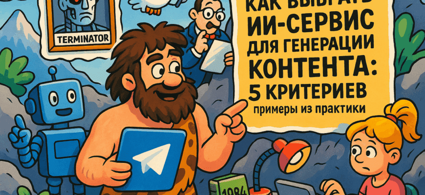 Как выбрать ИИ-сервис для генерации контента: ключевые критерии и практические примеры использования
