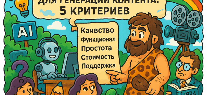 Как выбрать лучший ИИ-сервис для генерации контента и не попасть в просак: 5 заповедей для маркетологов