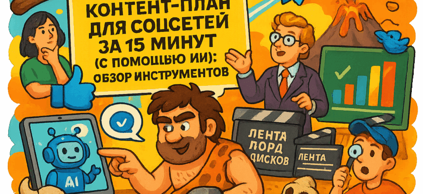 Как за 15 минут создать идеальный контент-план для соцсетей с помощью искусственного интеллекта на практике