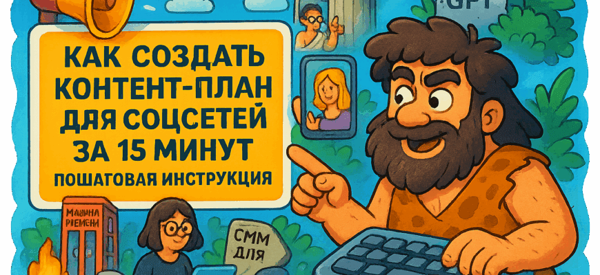 Создайте контент-план для соцсетей за 15 минут с помощью ИИ и получите максимальную вовлеченность вашей аудитории