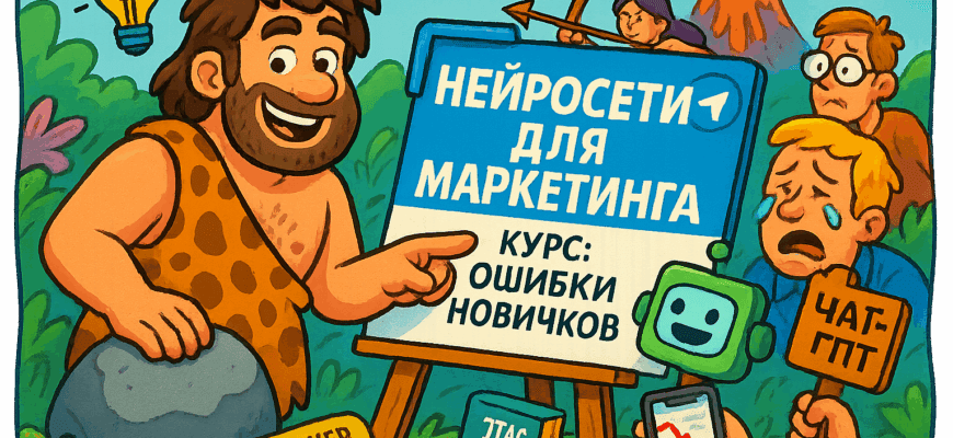 Нейросети в маркетинге: 6 ошибок новичков, которые могут задушить ваш бизнес