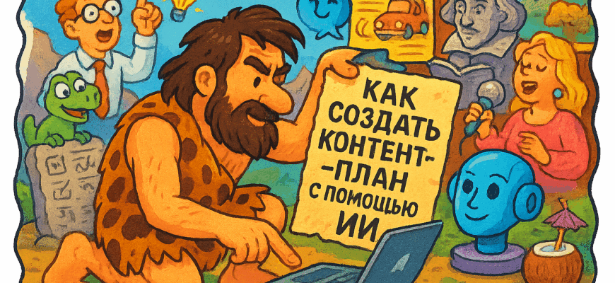 Создайте бесподобный контент-план с помощью ИИ за 6 шагов и 100% результата!