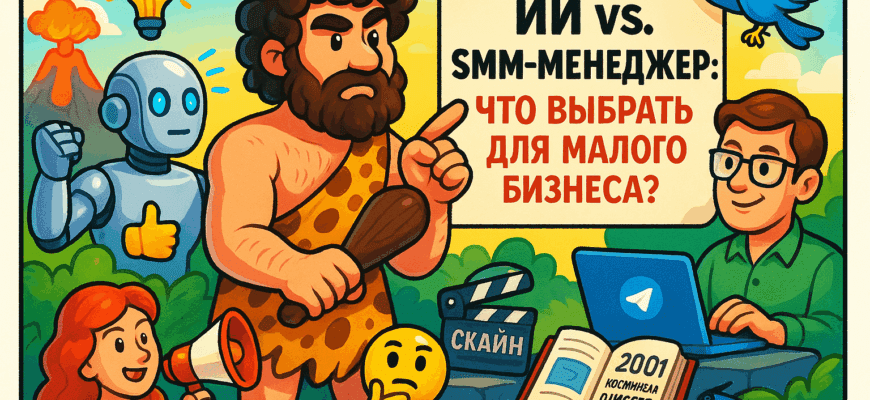 ИИ или SMM-менеджер: что поможет вашему малому бизнесу выжить в мире цифрового хаоса?