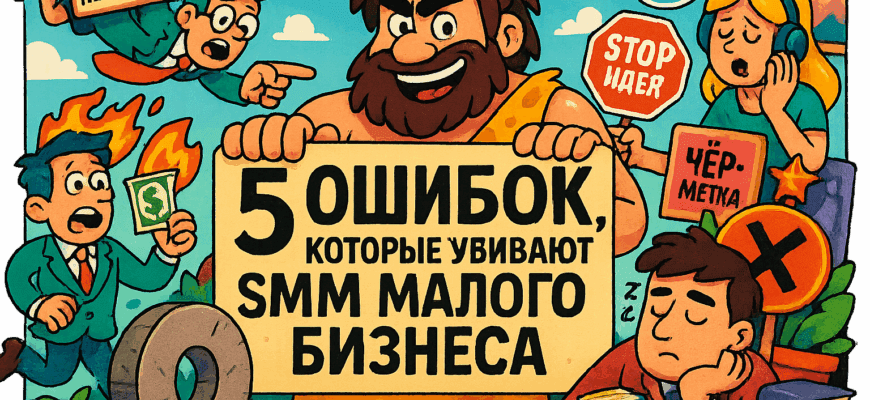 Как избежать 5 фатальных ошибок в SMM малого бизнеса с помощью искусственного интеллекта