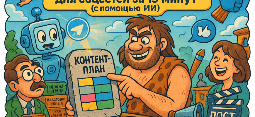 Создай контент-план для соцсетей за 15 минут: секреты эффективного использования ИИ