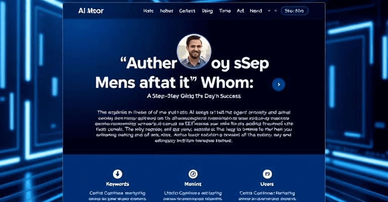 Создайте страницу автора, которая покорит SEO с помощью ИИ: пошаговое руководство к успеху