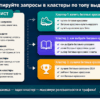 Живой чеклист: Сгруппируйте запросы в кластеры по топу выдачи