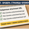 Чеклист на прилавке: проверка URL вложений в индексе