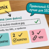 Карточки шагов Phoenix Media Rename на светлом столе в офисе