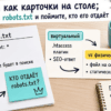 Натюрморт на кухне: распечатка robots.txt и заметки про виртуальный и физический файл