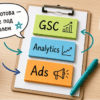 Три стикера на столе: Search Console, Analytics и реклама — чем отличаются сервисы Google